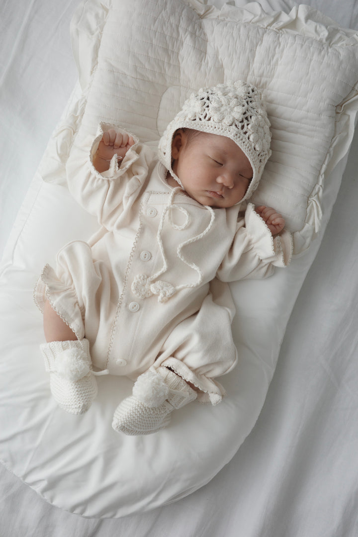 【Silver/Gold】 bébé/ (長袖) Picot glory suit