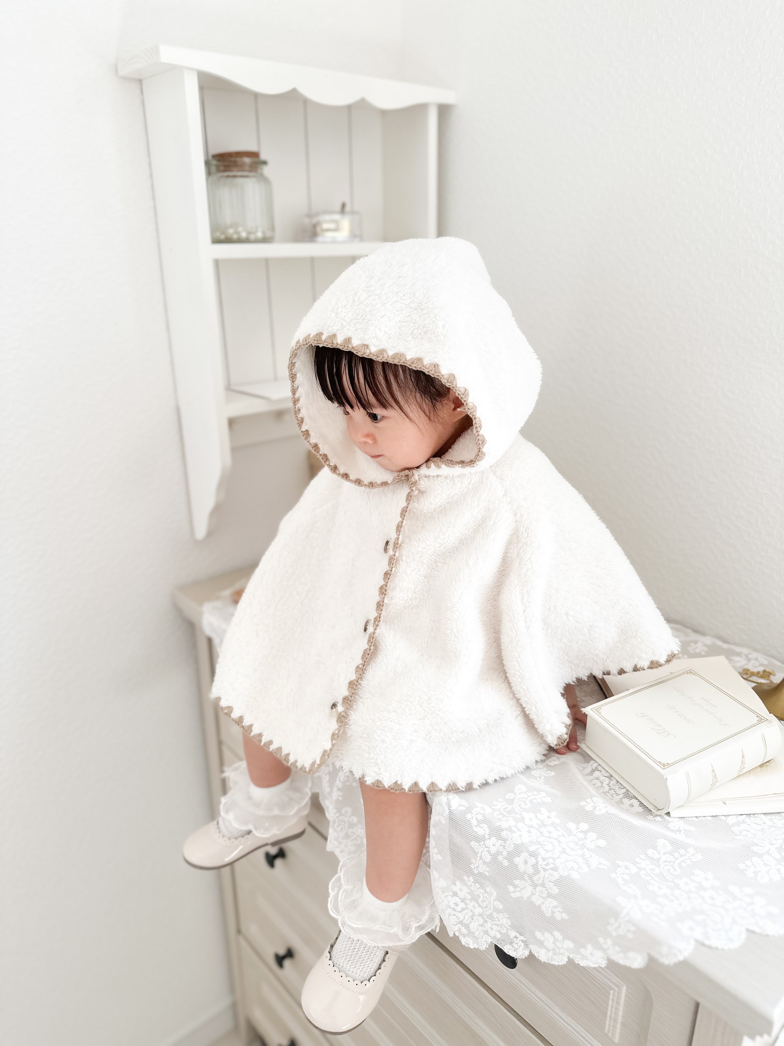 即納】monbebe / (0-2歳まで) marshmallow bébé poncho – ciel de bébé
