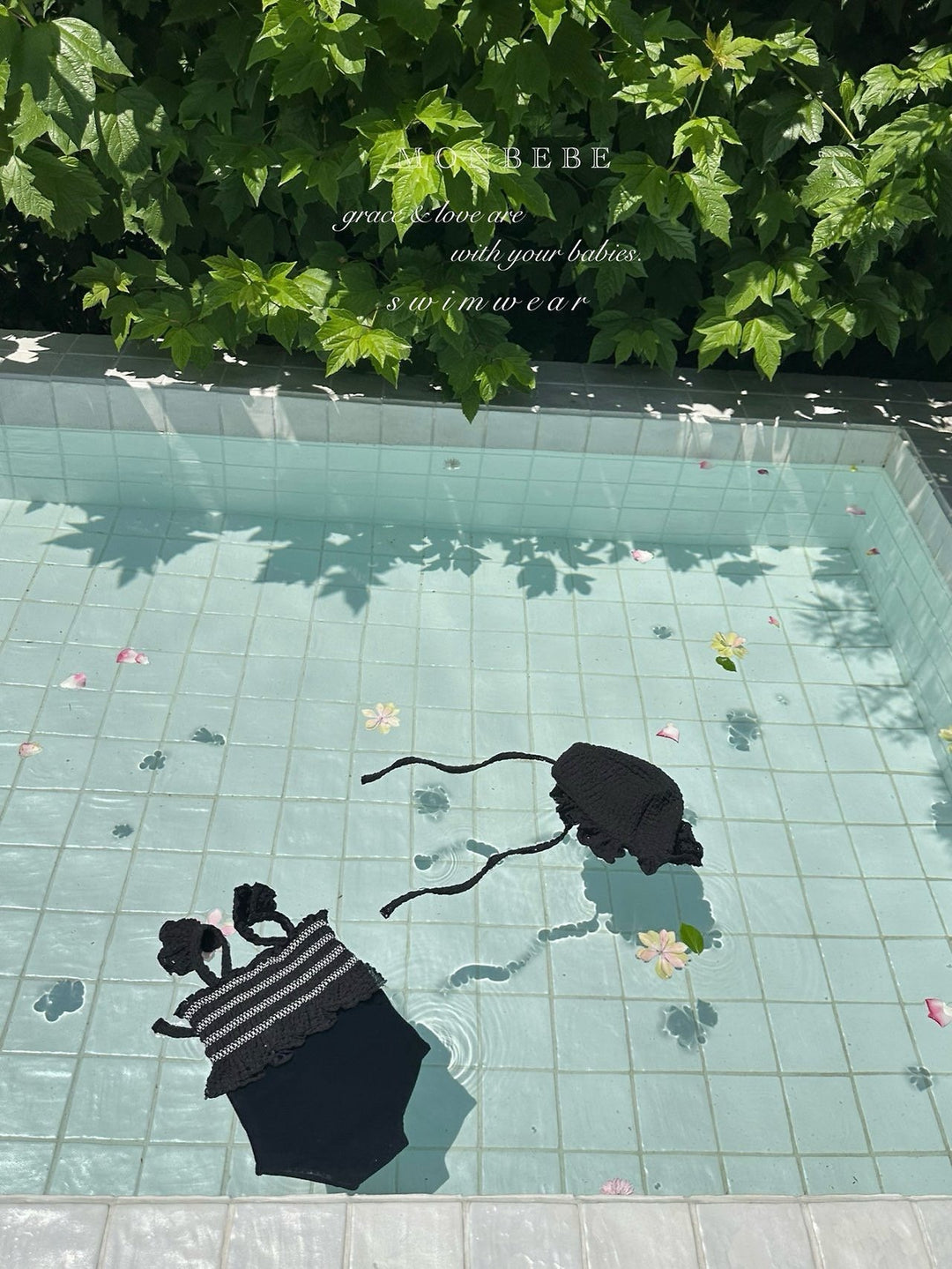 【monbebe夏新作】monbebe / Sprinkle Swimwear (ボンネットセット)