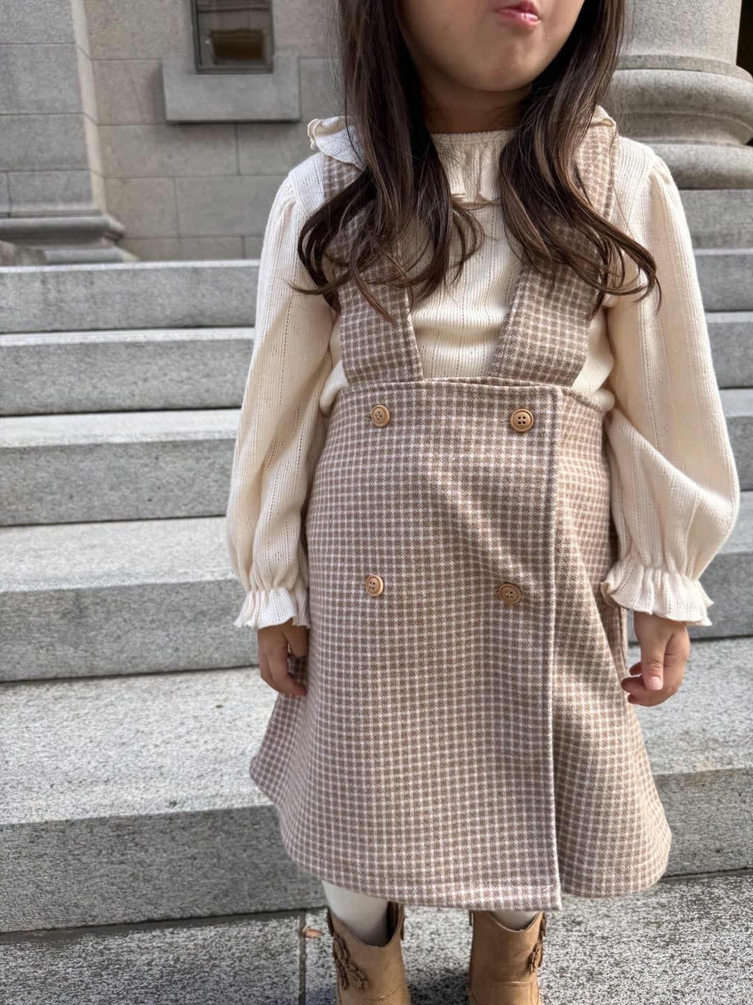 monbebe / Window Check dress