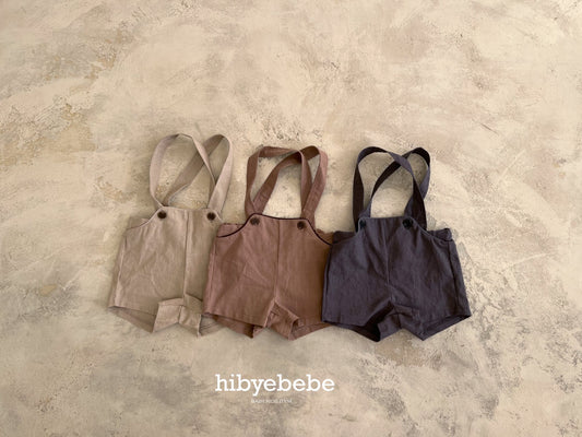 hibyebebe / Cozy linen suspenders