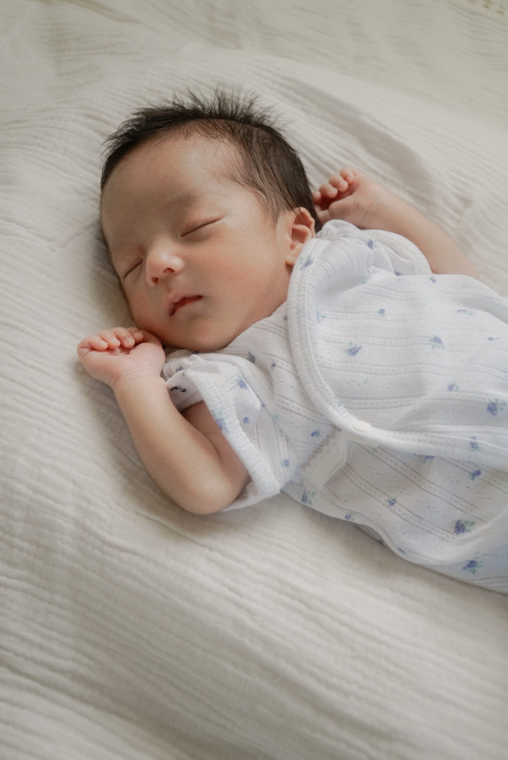 1gram  / Ribbed baby romper (bib set)