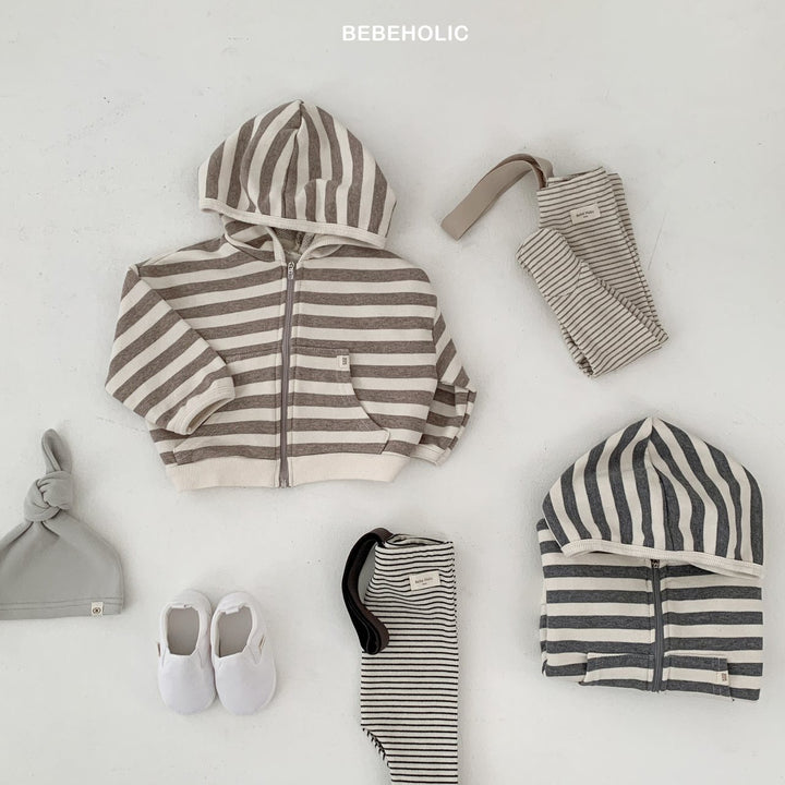 bebeholic / Broccoli striped hoodie