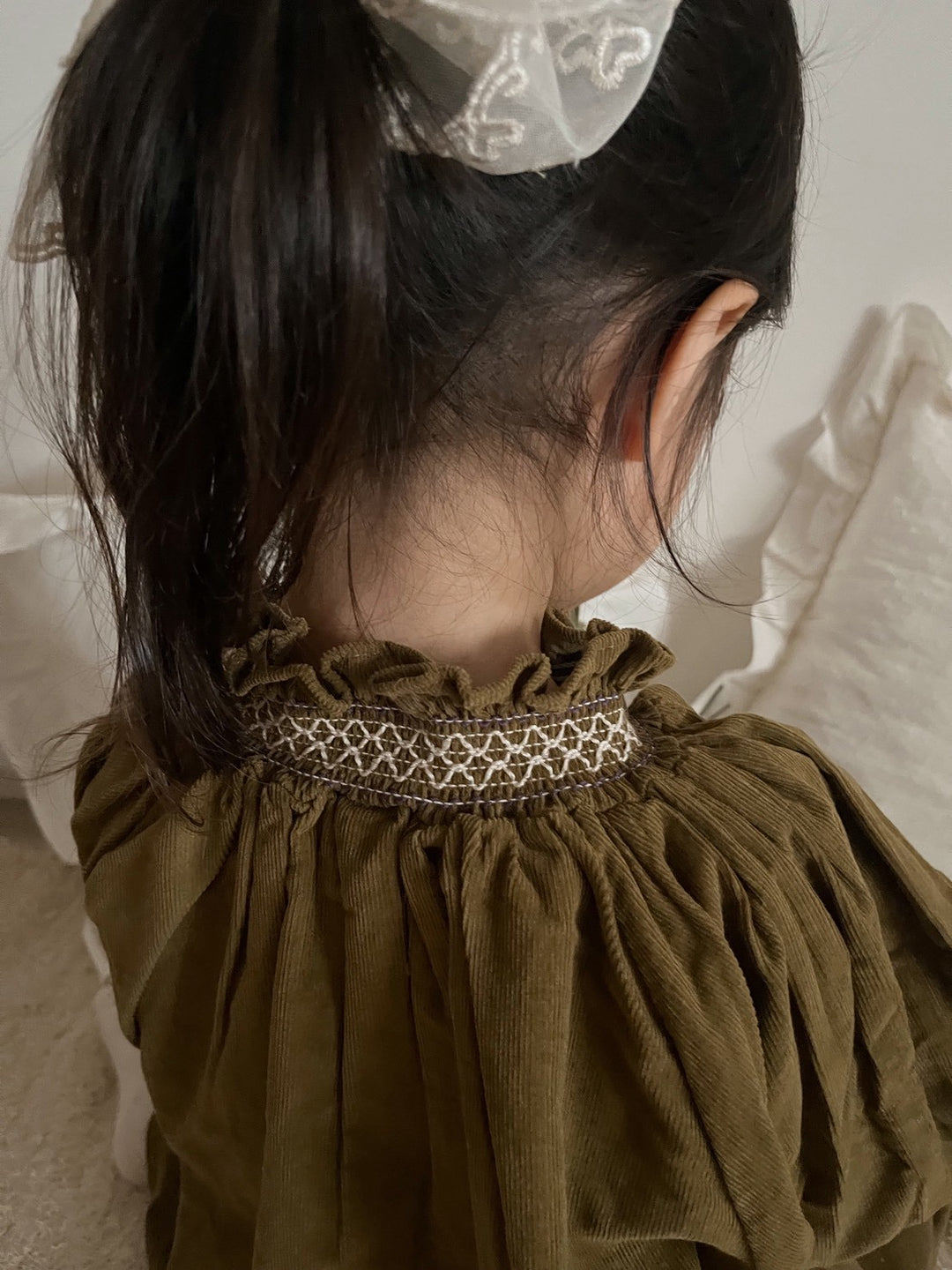 【新作:10/27以降発送】 monbebe / Charlotte smock dress