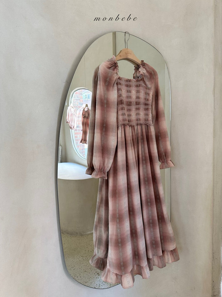 monbebe / Lara check dress  (mom)