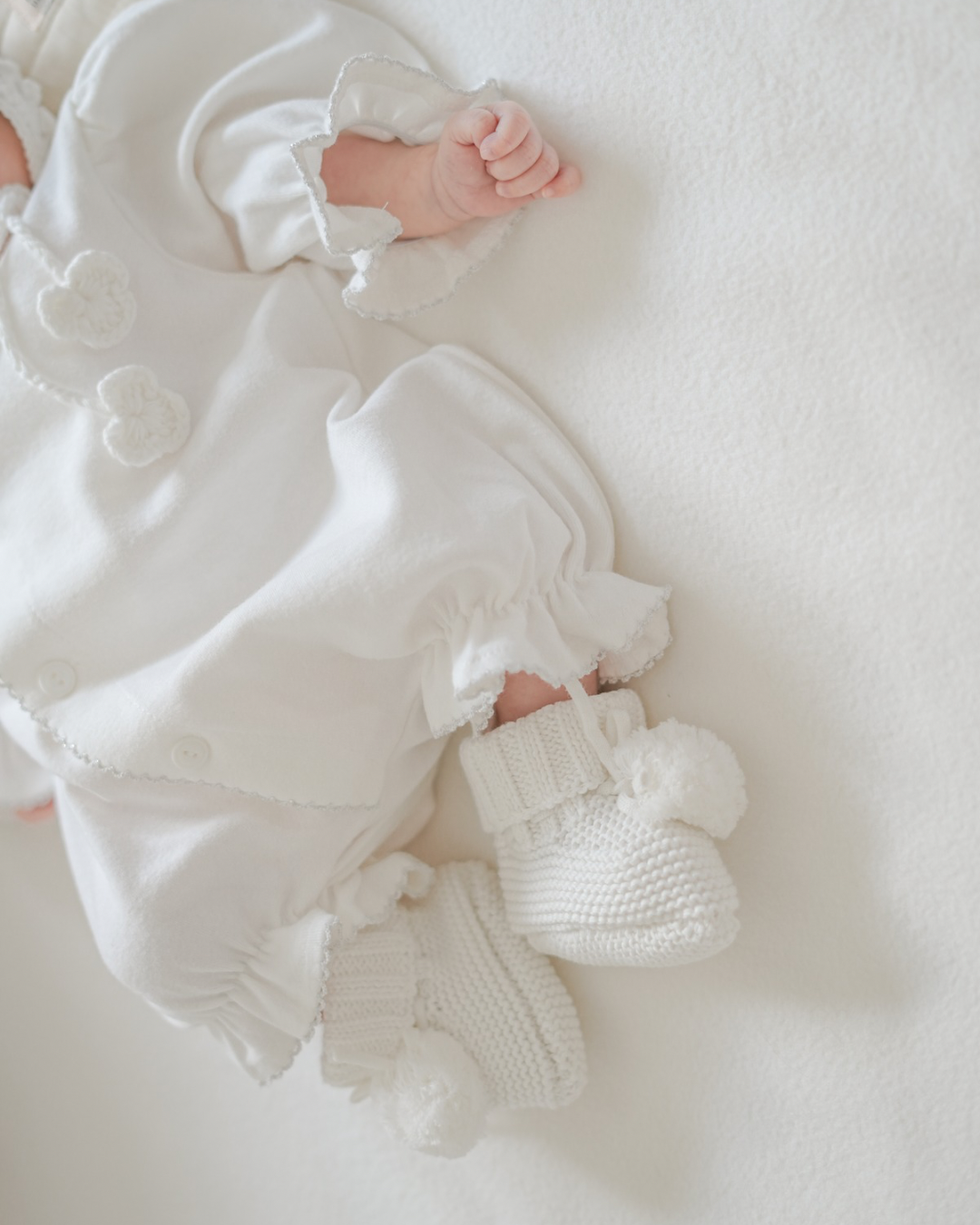【silver】bébé/ (長袖) Picot glory suit