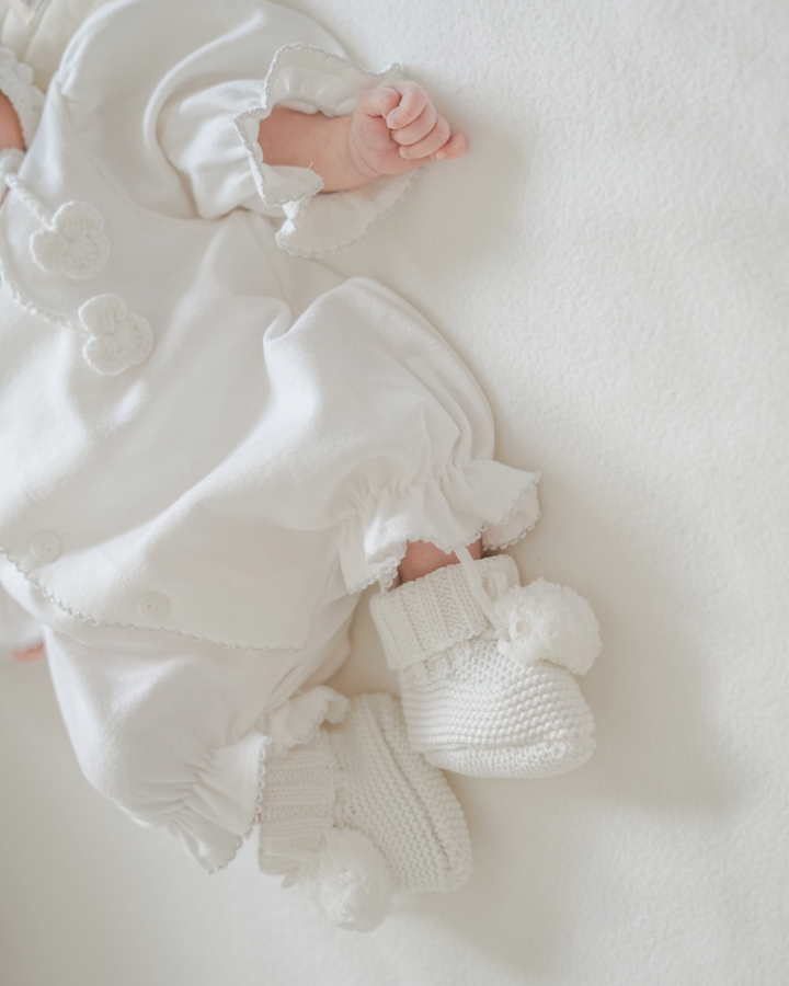 【silver】bébé/ (長袖) Picot glory suit