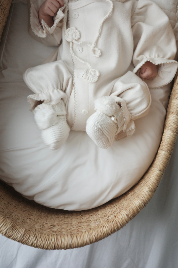 【Silver/Gold】 bébé/ (長袖) Picot glory suit