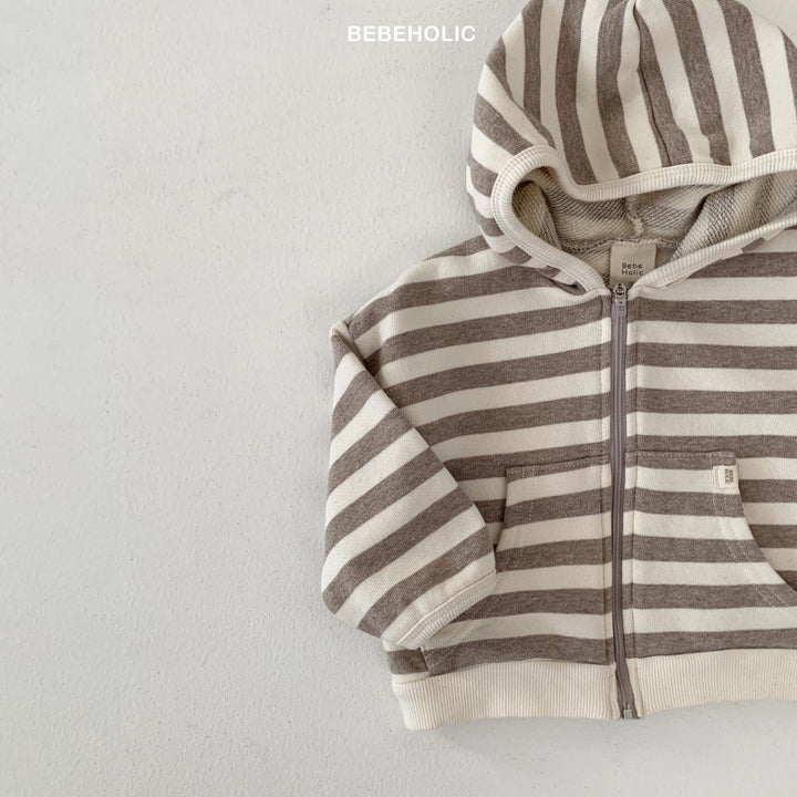 bebeholic / Broccoli striped hoodie