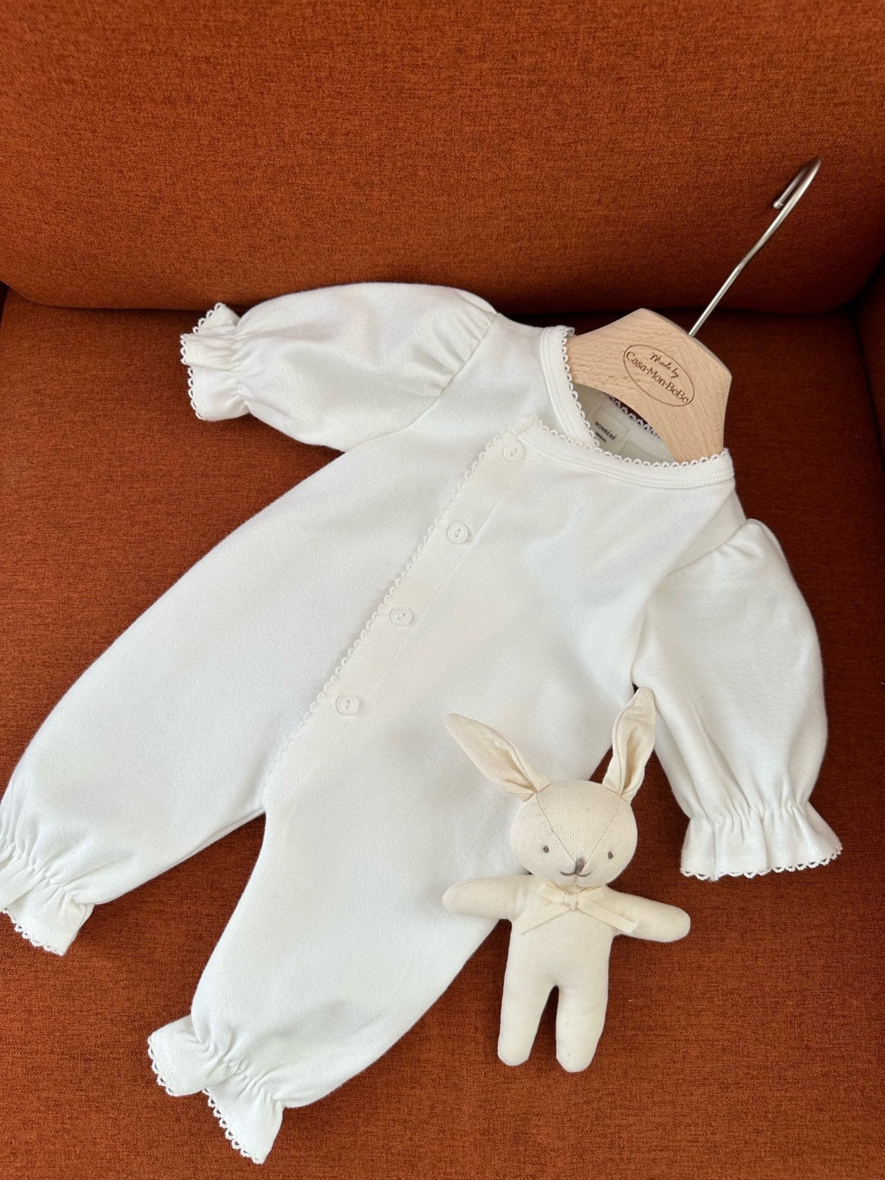 monbebe / glory suit (long leg) - newborn / ivory