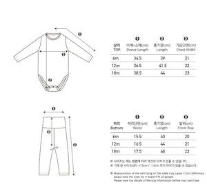 peekaboo / Dal.cong baby suit set