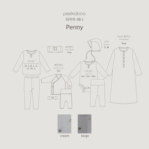 peekaboo / Penny newborn set