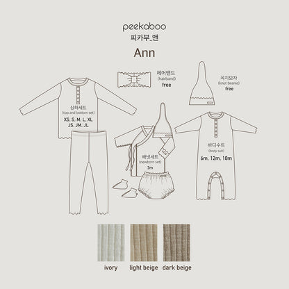 peekaboo / ann baby suit